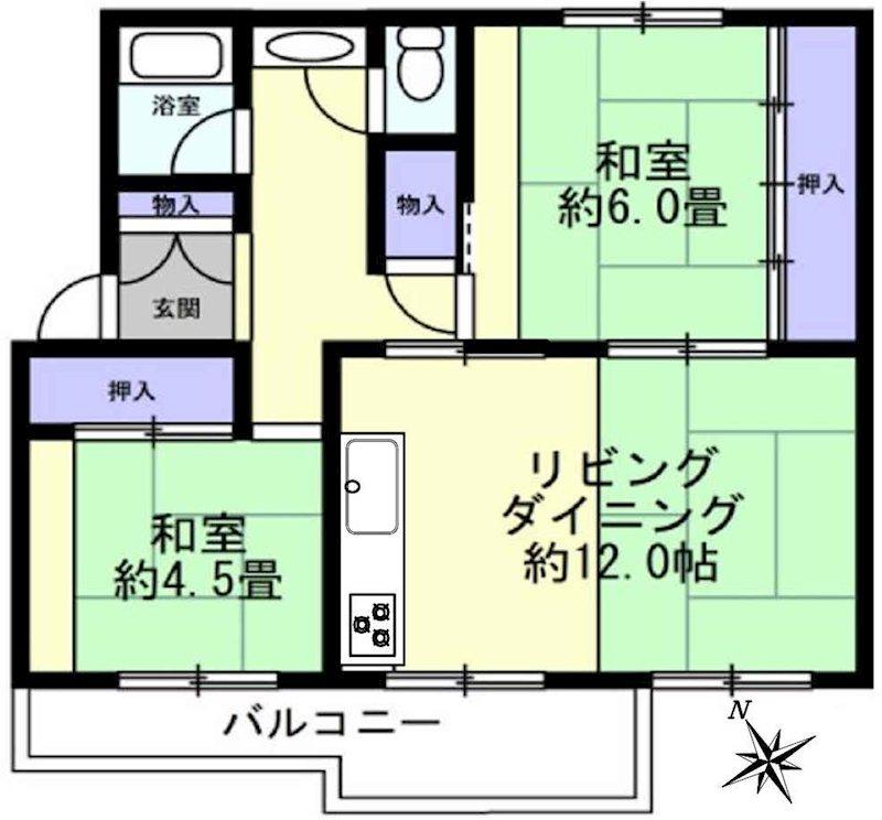 さつきが丘東住宅 間取図・土地図