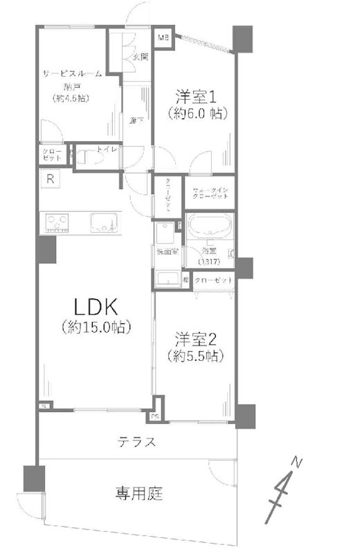 ラ・アトレレジデンス新百合ヶ丘 間取図・土地図