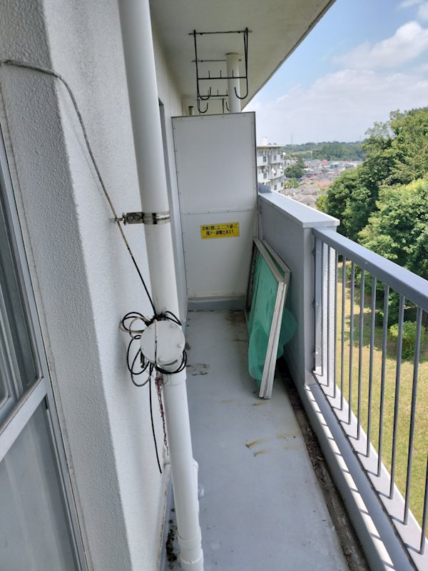 麻生台団地  現地写真（バルコニー）