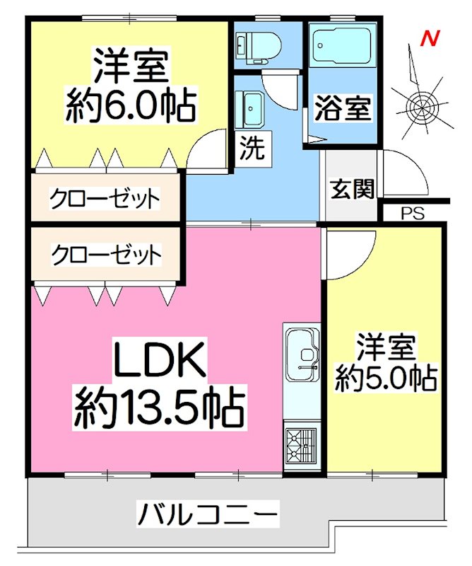 滝山団地2街区 間取図・土地図
