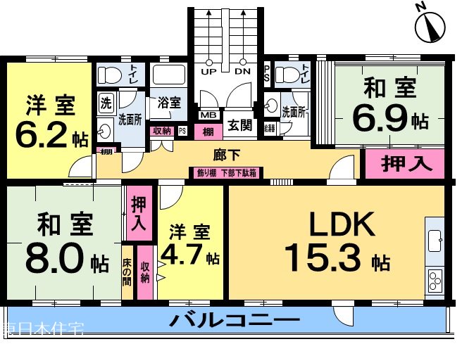大山口住宅 間取図・土地図