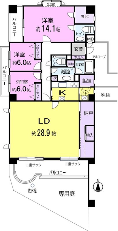 アーバンエクセル白井　 間取図・土地図