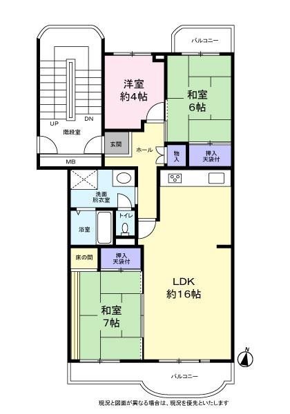 プロムナード玉造 間取図・土地図