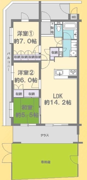 パルスグランレジオ船橋 間取図・土地図