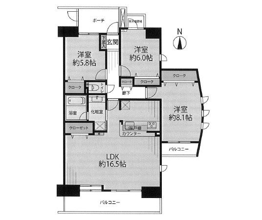 ダイアパレス茅ヶ崎南湖 間取図・土地図