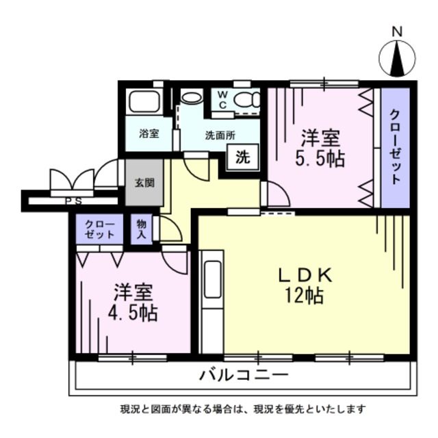 杉戸内田団地 間取図・土地図