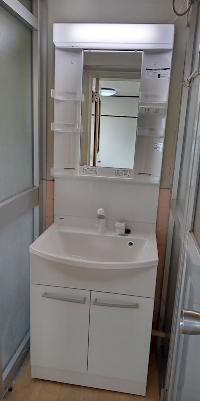 平尾住宅 内観写真（洗面台・洗面所）