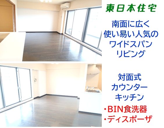 ザ・レジデンス千葉ニュータウン中央 内観写真（リビング）