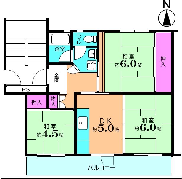 狭山台団地2街区 間取図・土地図
