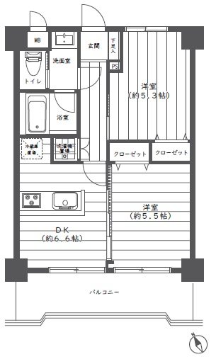 ジョイフル多摩センター第２　 間取図・土地図