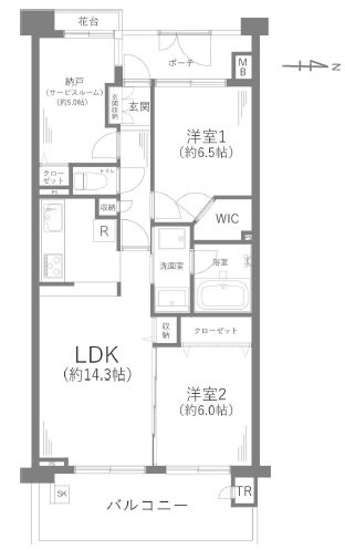 クレッセント磯子 間取図・土地図