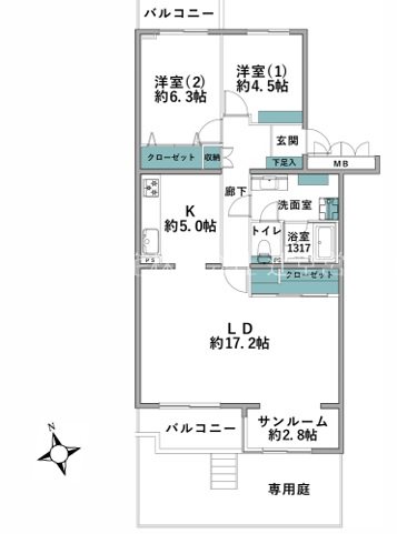 ライトタウン茅ヶ崎 間取図・土地図