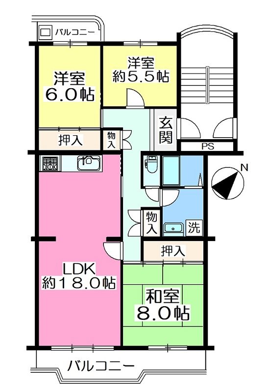 所沢パークタウングリーン並木 間取図・土地図