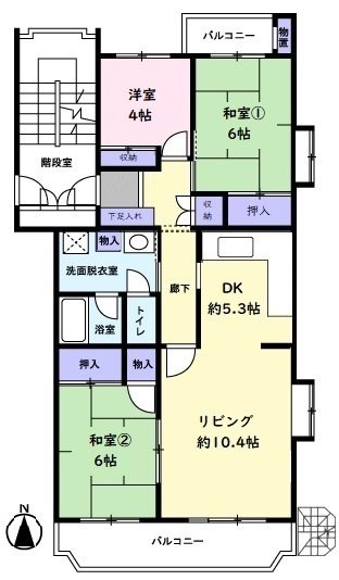 厚木そりだハイツ 間取図・土地図