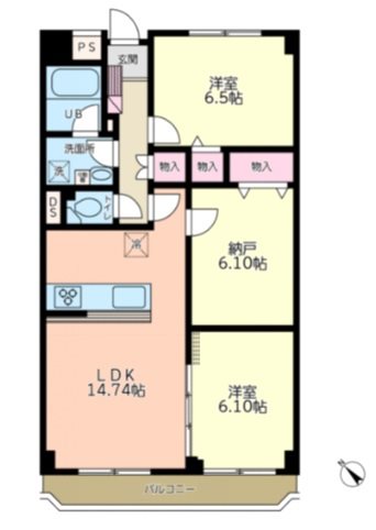 葛西パークサイドハイツ 間取図・土地図