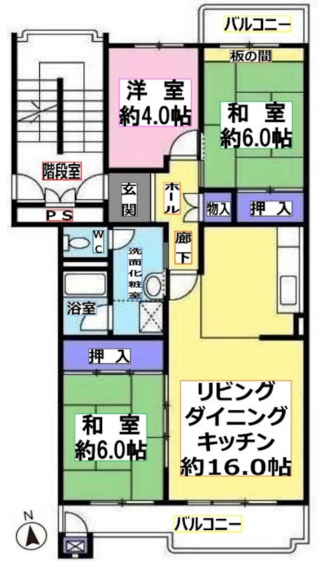 三郷早稲田団地（3丁目） 間取図・土地図