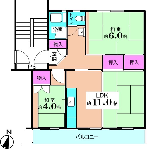狭山台団地2街区 間取図・土地図