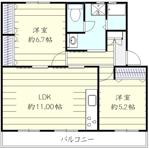 海浜幕張コーポ     間取図・土地図