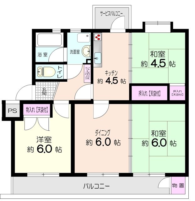 向ヶ丘遊園センチュリータウン3号棟 間取図・土地図