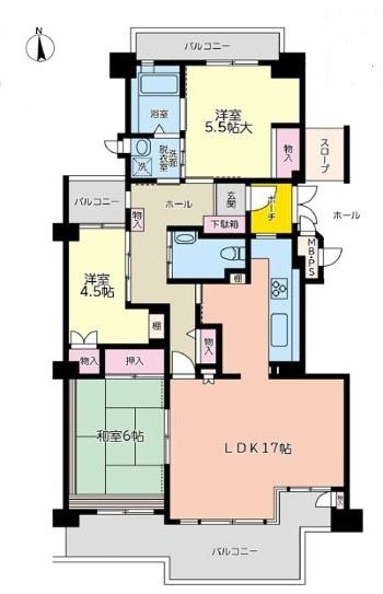 若葉台団地  間取図・土地図