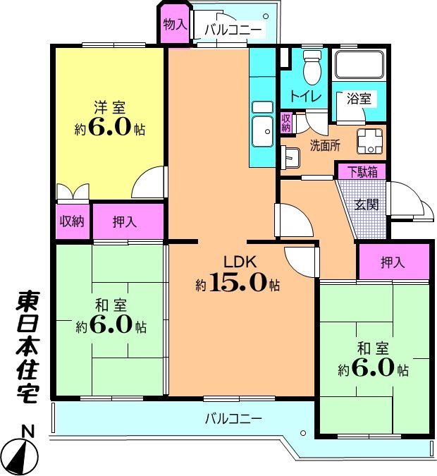 狭山グリーンハイツ 間取図・土地図