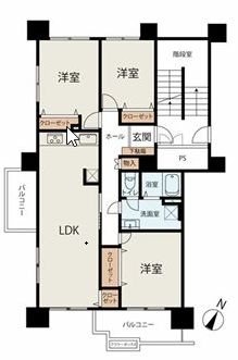 神奈川県横浜市旭区若葉台１丁目 間取図・土地図