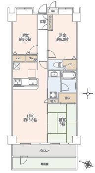 ダイアパレス蘇我 間取図・土地図