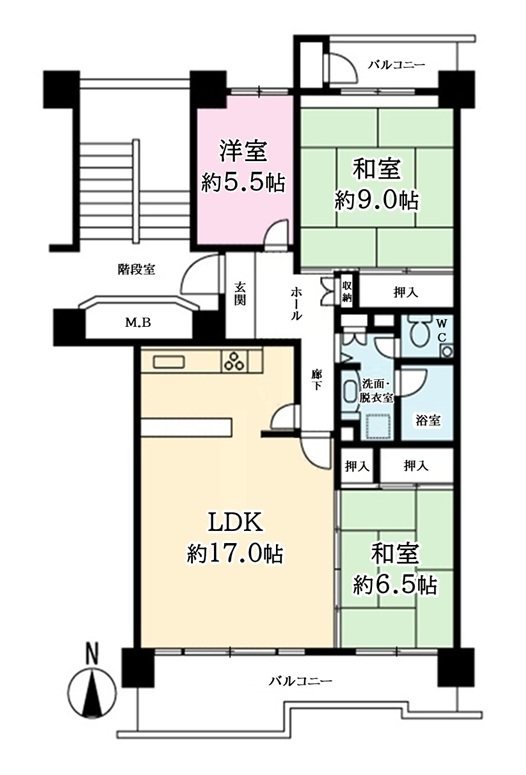 なぎさ団地 間取図・土地図