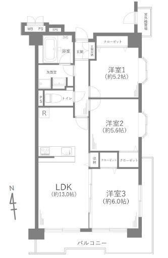 サニークレスト湘南八景２ 間取図・土地図