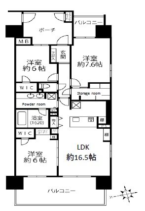 東京ベイスクエア・ミッテ 間取図・土地図