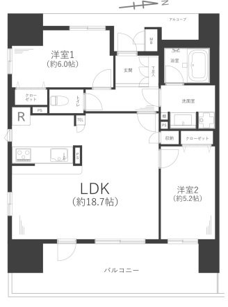 グランスイート本厚木 間取図・土地図