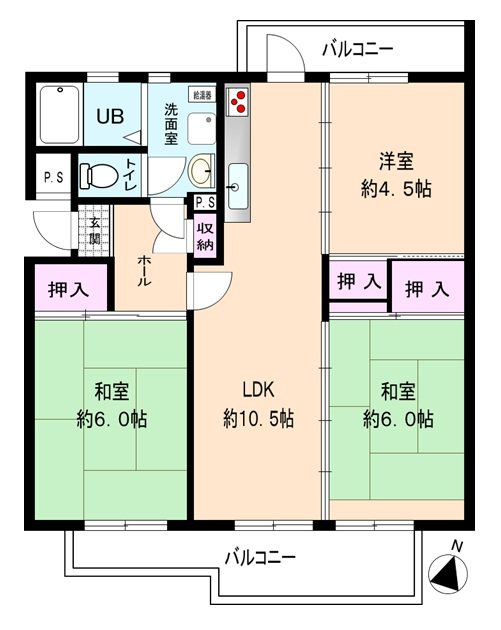 すすき野第2団地3街区 間取図・土地図