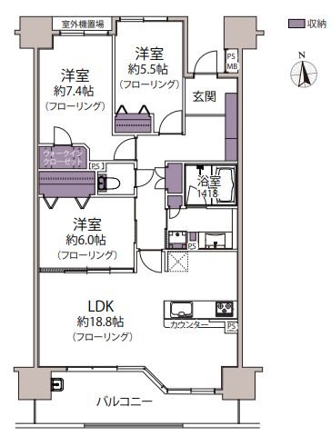 ライオンズマンション西橋本 間取図・土地図