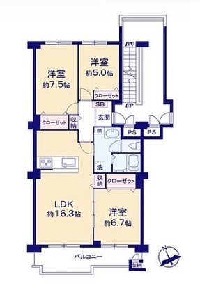 我孫子ビレジ 間取図・土地図