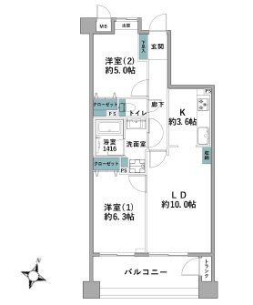 グレイス洋光台マークアベニュー 間取図・土地図