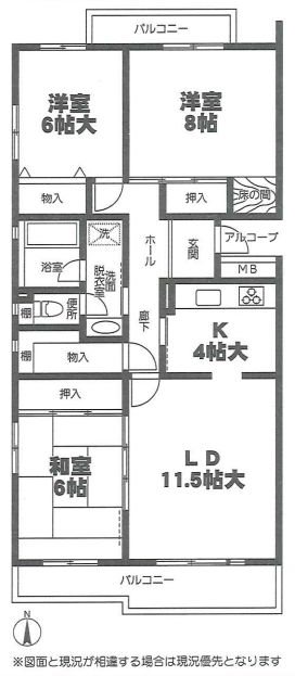 南大沢学園一番街 間取図・土地図