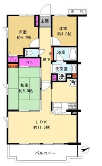 クリオ藤沢伍番館 間取図・土地図