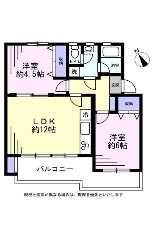 六ッ川台団地1街区5号棟 間取図・土地図