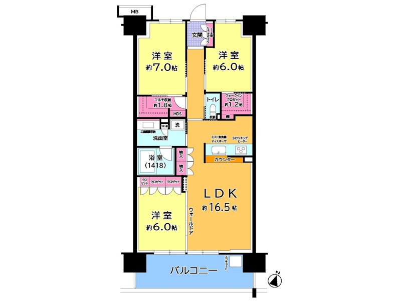 ザ・レジデンス千葉ニュータウン中央 間取図・土地図