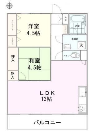 八王子狭間住宅1号棟 間取図・土地図