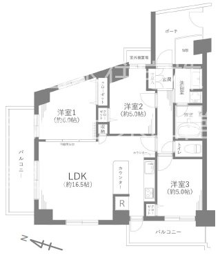 レーベンハイム多摩聖ヶ丘 間取図・土地図