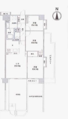 クリオ橋本参番館 間取図・土地図