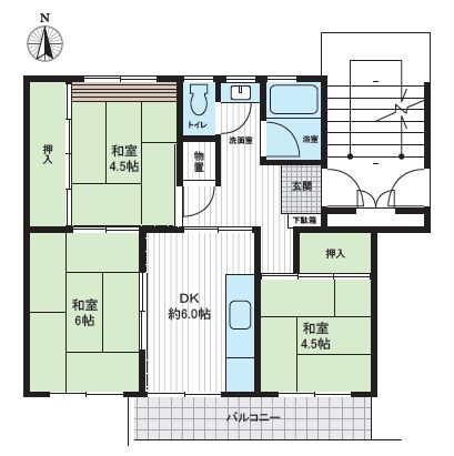幸町西住宅 間取図・土地図