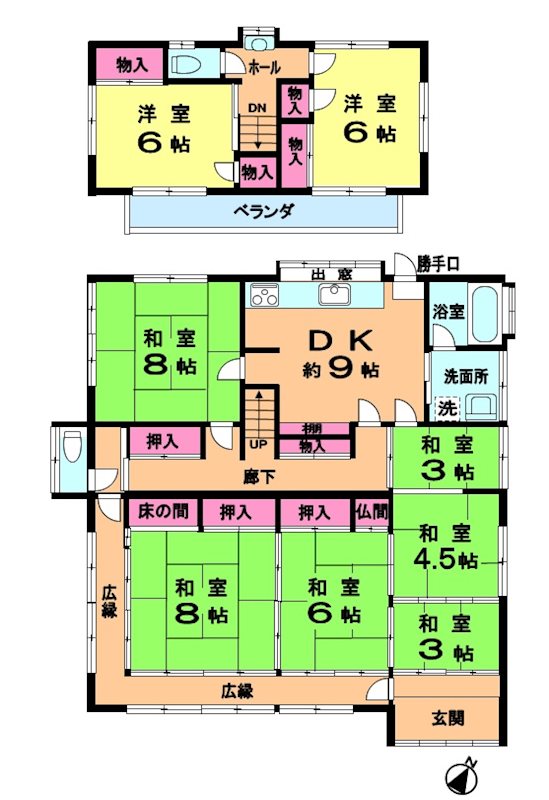 土屋戸建 間取図・土地図