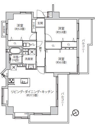 ドラゴンマンション橋本十弐番館 間取図・土地図