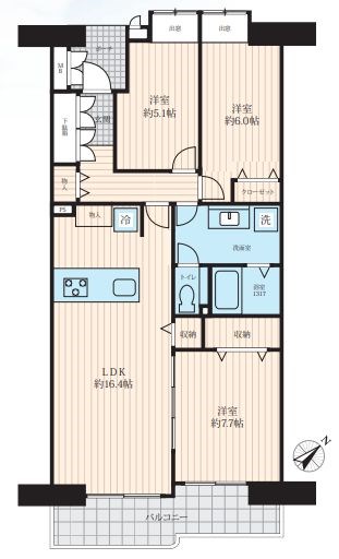 入間駅前プラザ 間取図・土地図