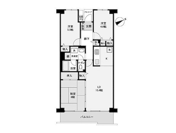藤沢スカイハイツ 間取図・土地図