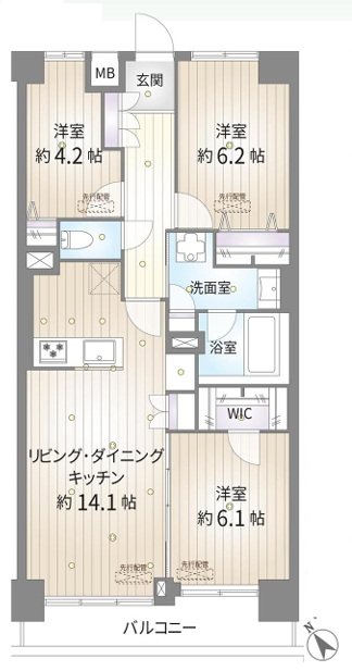 ライオンズマンション津田沼第二 間取図・土地図