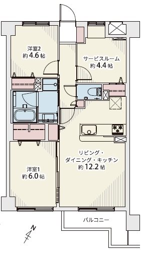 マイキャッスル杉田 間取図・土地図
