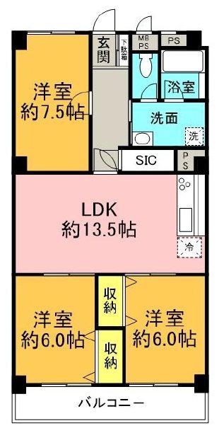 興人浦安マンション 間取図・土地図